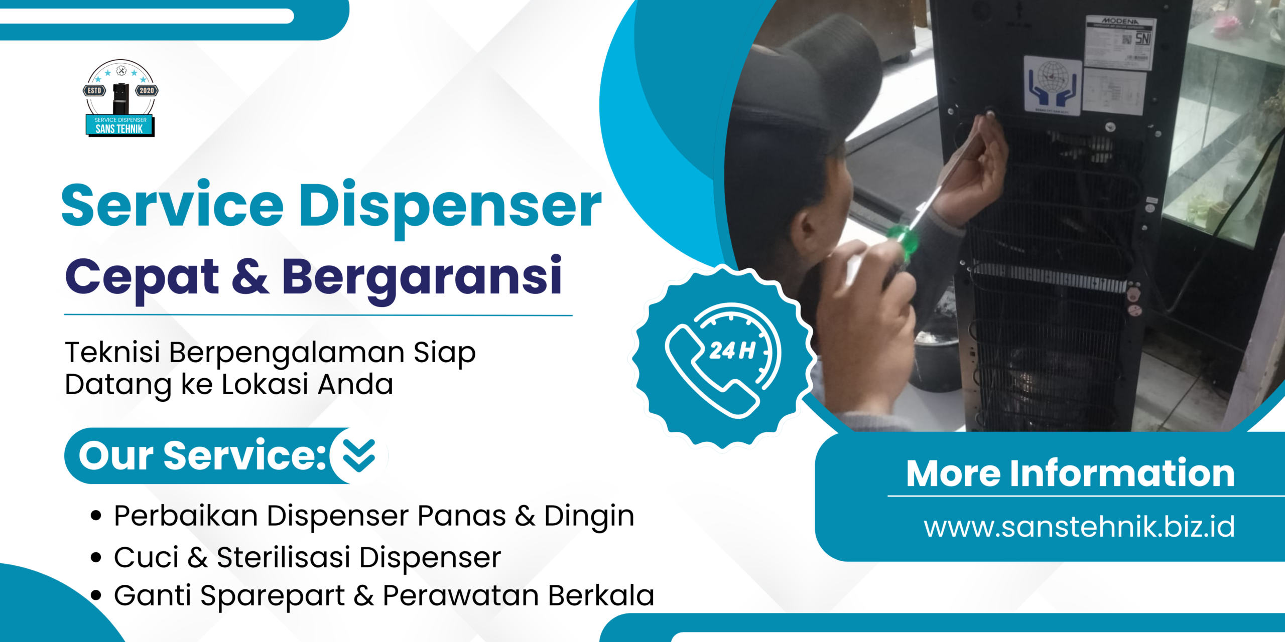 Blue and White Modern Air Conditioner Installation Service Banner (1)